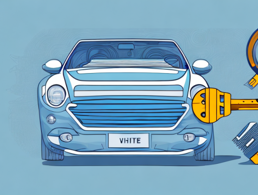 A car with a focus on the license plate