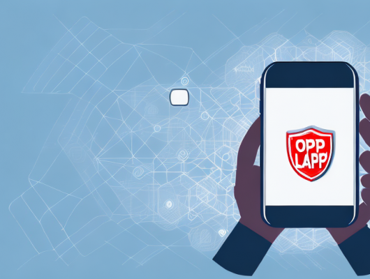 A smartphone with an application open