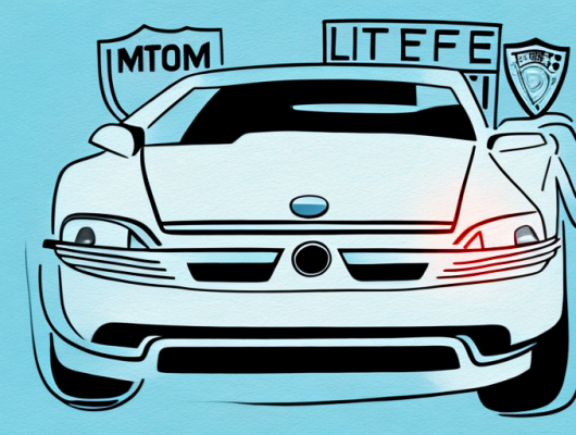 An iphone showing a photo of a car with its license plate blurred out