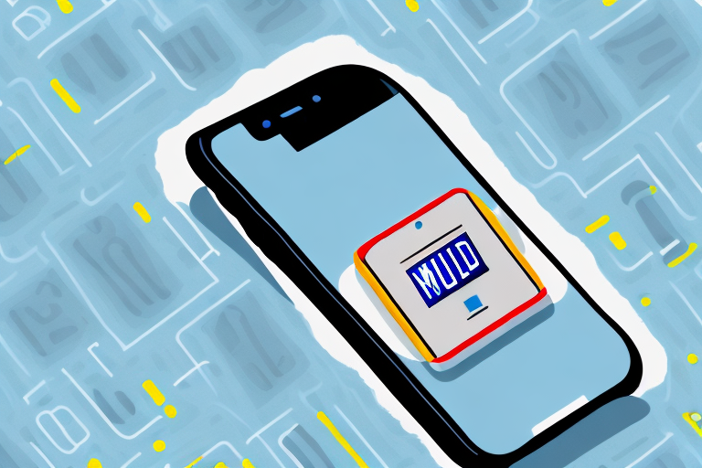 An iphone with a blurred license plate on its screen