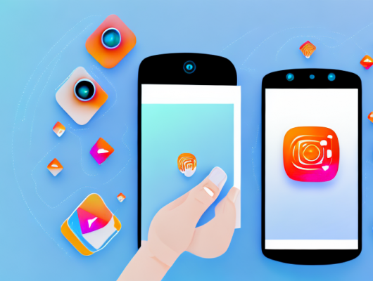 A smartphone displaying an open instagram app