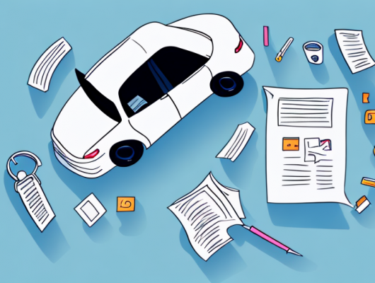 A car with a prominent license plate