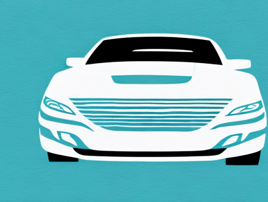 A car with its license plate obscured by a blurred effect