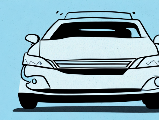 A car with a visible registration plate crossed out