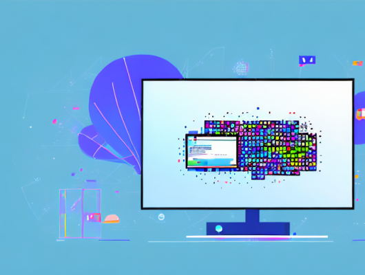 A computer screen displaying an image being pixelated on a windows 10 interface