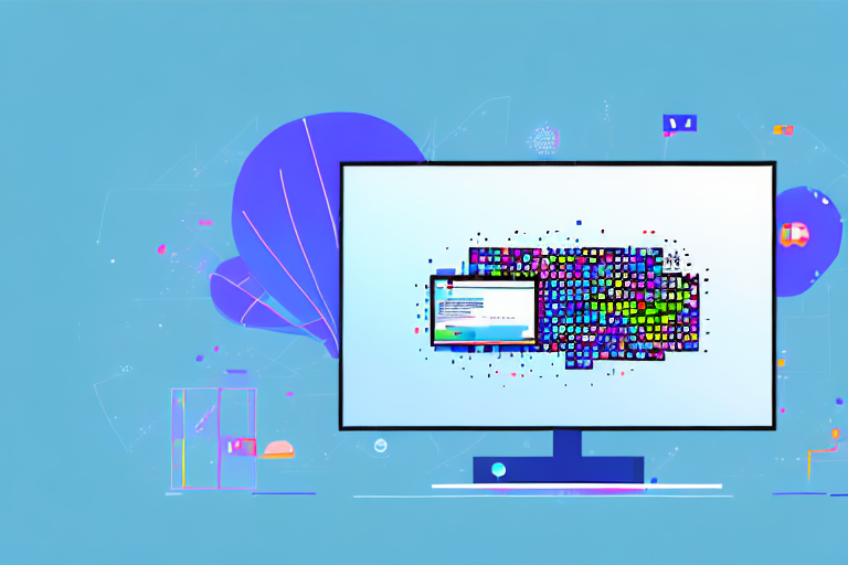 A computer screen displaying an image being pixelated on a windows 10 interface