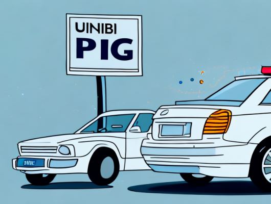 An unregistered car with visible indicators of non-registration