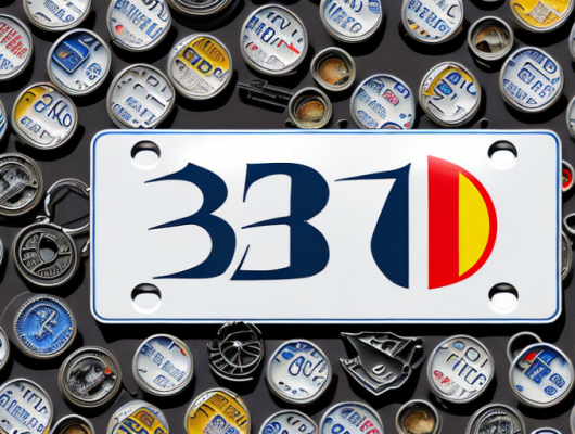 A german license plate with the initials "bd 16"