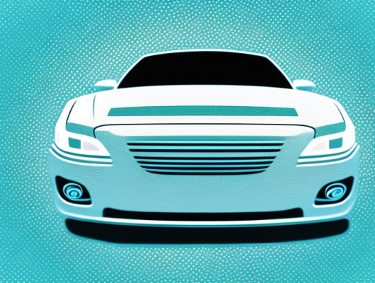 A car with its license plate blurred out