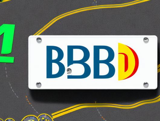 A belgian license plate with the letter 'b' prominently displayed