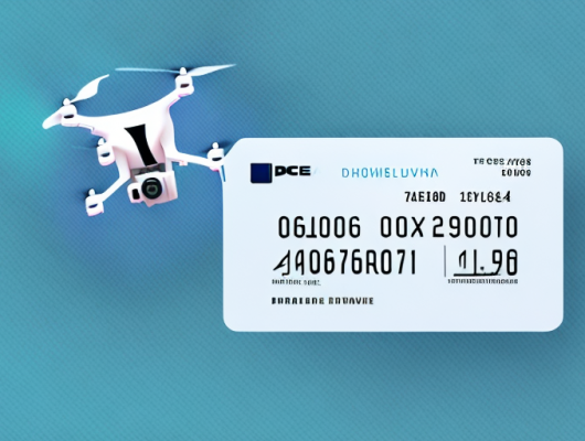 A small drone weighing under 250g flying over a scenic landscape