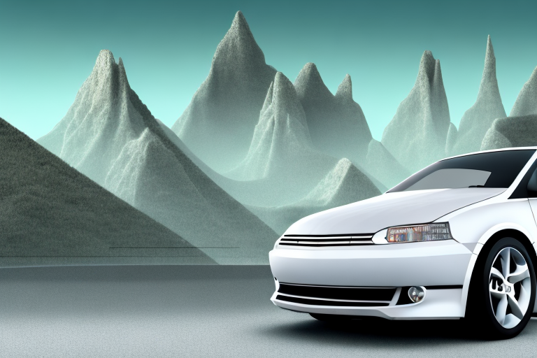 A car with registration plates placed on different locations like the roof