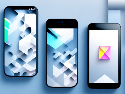 Several smartphone screens displaying different photo editing apps