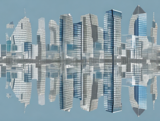 A mirror reflecting various types of images