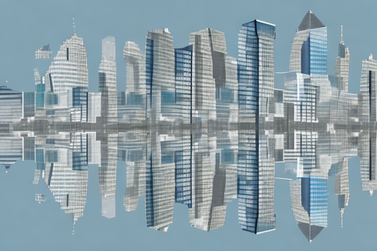 A mirror reflecting various types of images