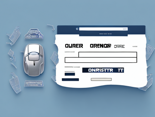 A computer screen displaying an online form for ordering a car license plate