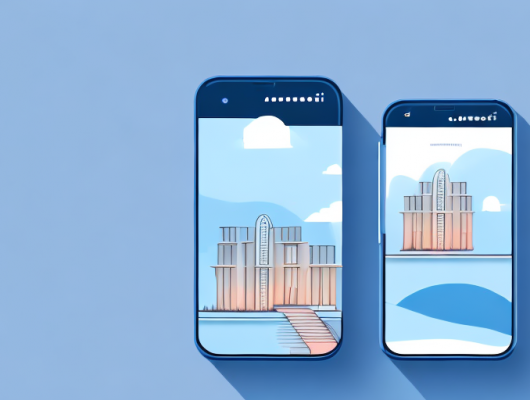 A smartphone with an app open