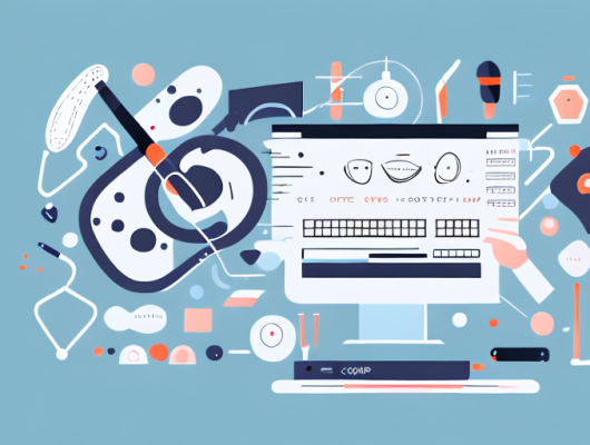 A computer with editing software open