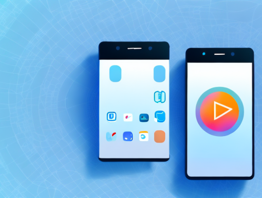 A smartphone displaying an open app