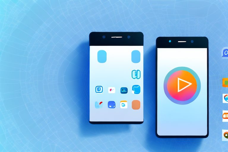 A smartphone displaying an open app