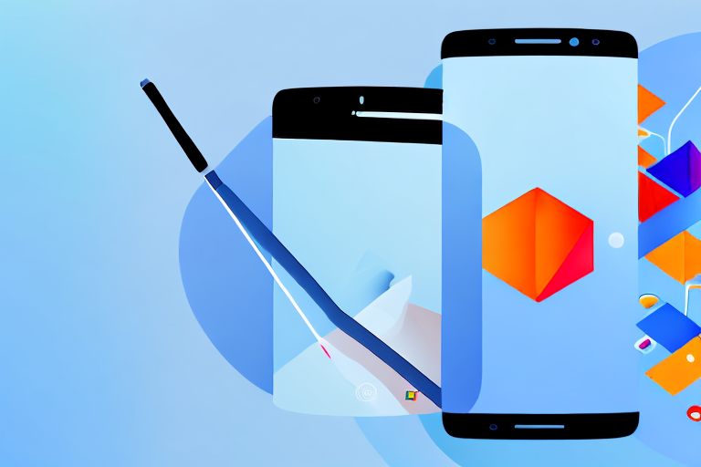 A smartphone displaying an open app with various tools