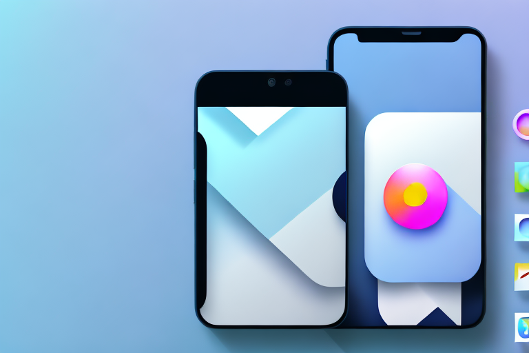 A smartphone displaying an unedited photo of a landscape on its screen