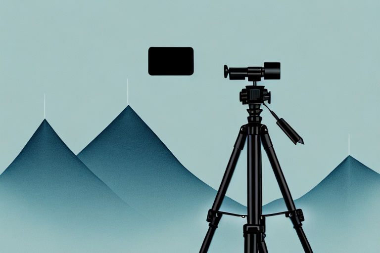 A camera on a tripod