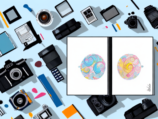 An organized photo album with various categorized sections