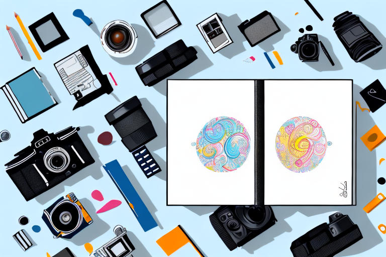 An organized photo album with various categorized sections