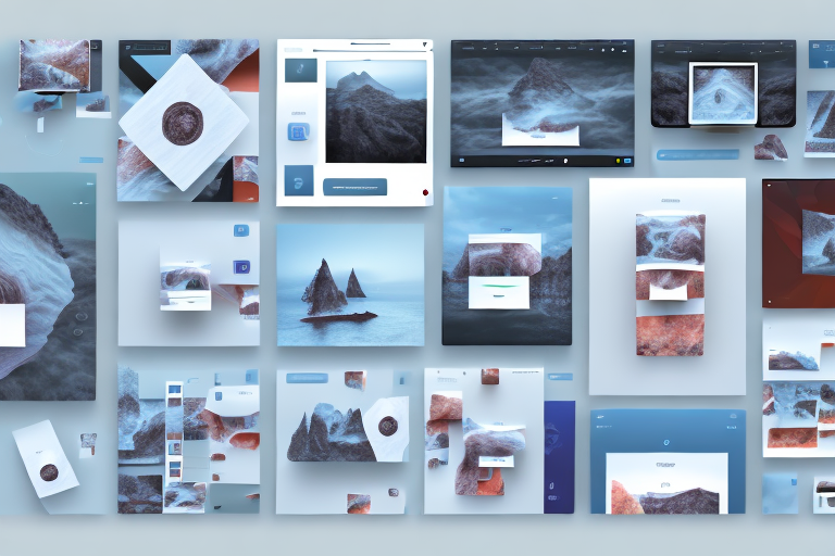 A computer software interface showcasing various photos being automatically sorted and organized into different digital folders