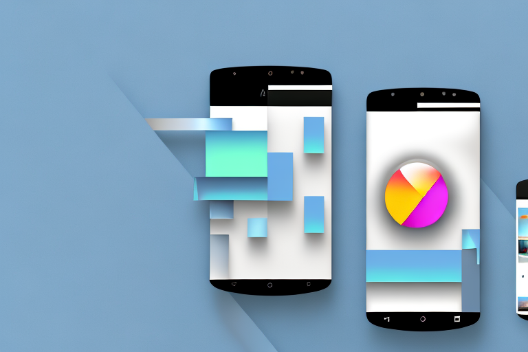 An android smartphone displaying an open photo editing app