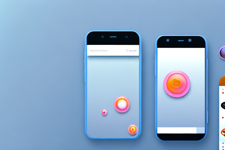 A smartphone displaying an open app interface