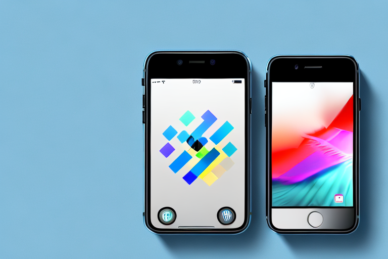 An iphone with the camera app open