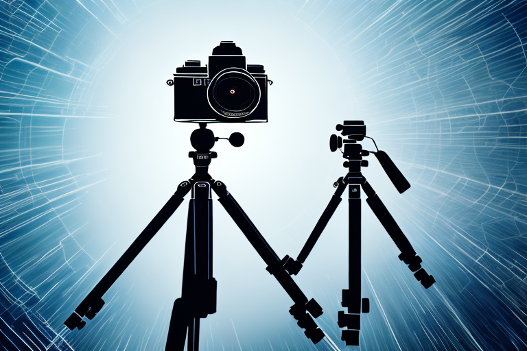 A camera on a tripod