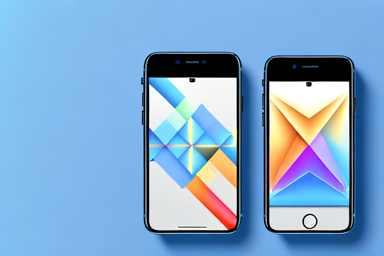 An iphone screen displaying an open photo editing app with various editing tools like brightness