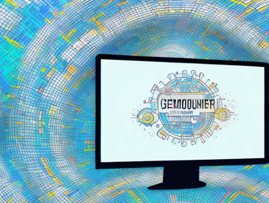 A computer screen displaying a large