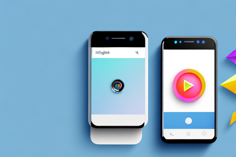 A smartphone displaying the instagram app interface with a highlighted reel