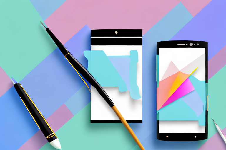 An android smartphone displaying a vibrant