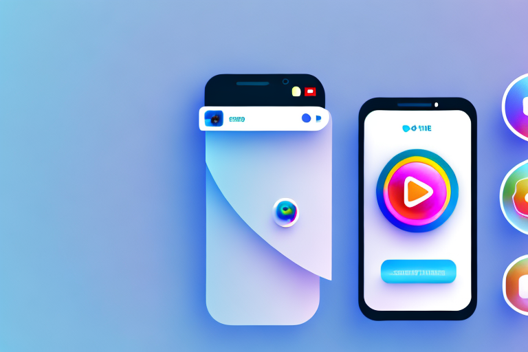 A smartphone displaying an instagram video interface with a visible timer