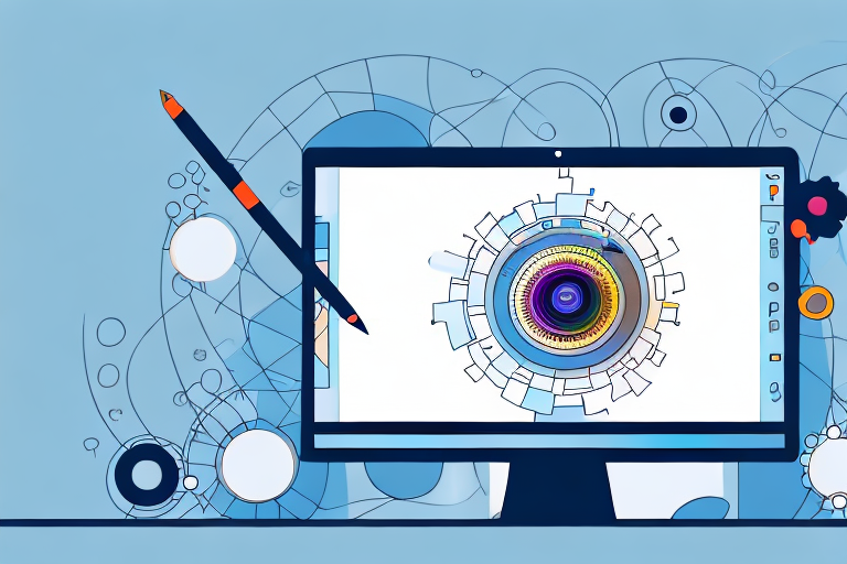 A computer screen displaying an open image editing software