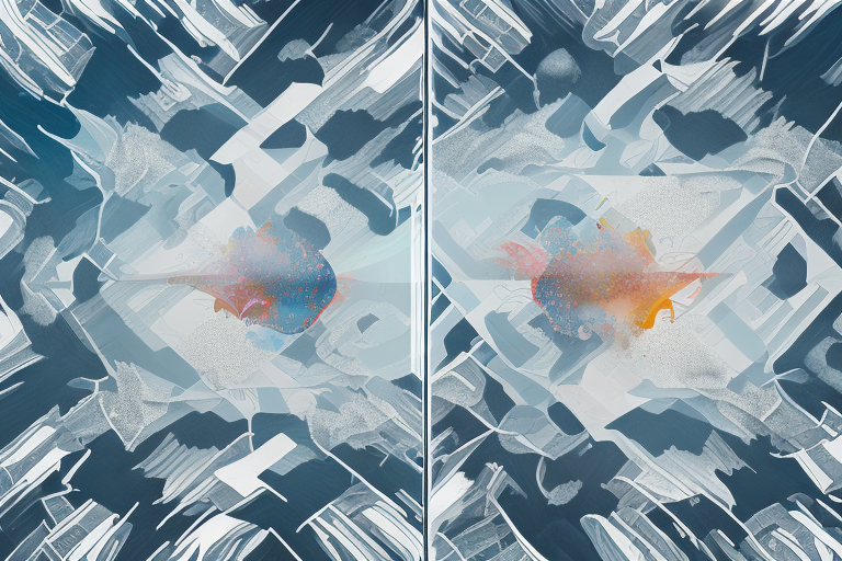 Two different photographs gradually merging into one