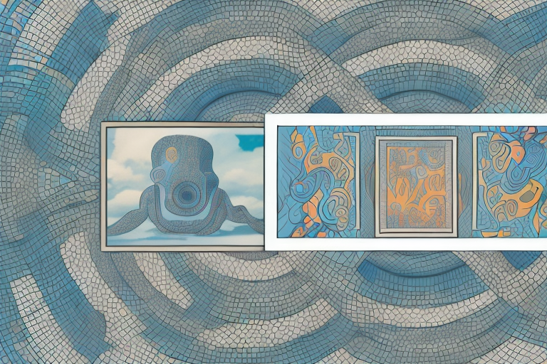 A sequence of different images evolving into a film strip