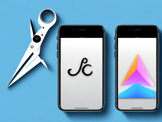 An iphone displaying a photo editing app with an image being cropped