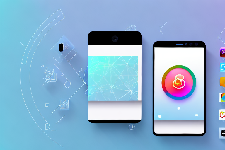 A smartphone displaying an open instagram app with a picture being cropped