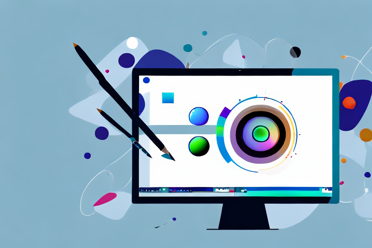 A computer screen displaying an image editing software with various tools like crop