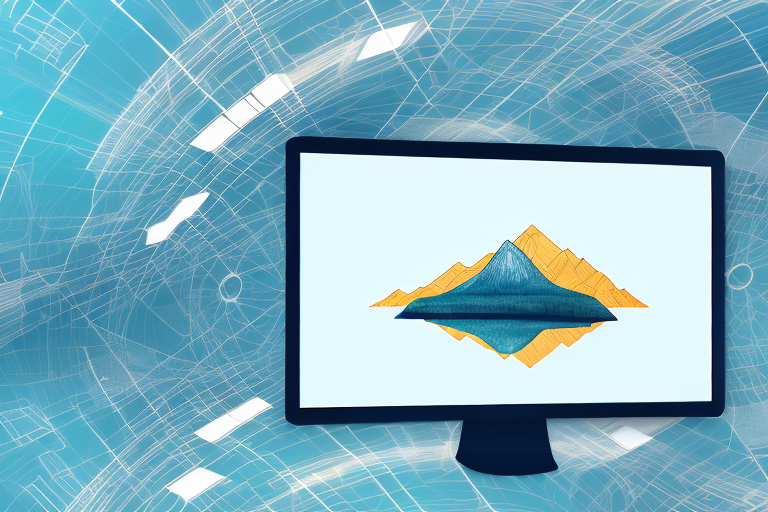 A computer with an open photo editing software