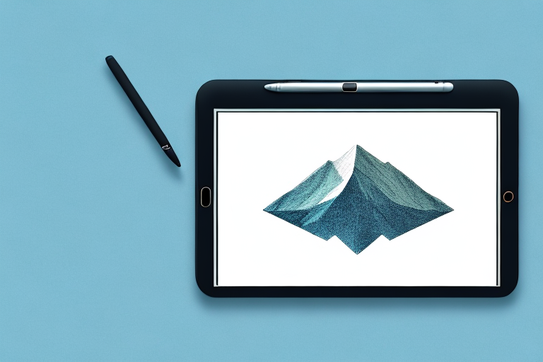 A digital tablet with a stylus