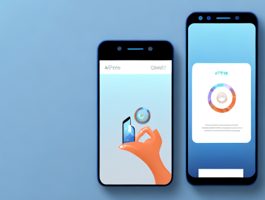 A smartphone displaying an app interface