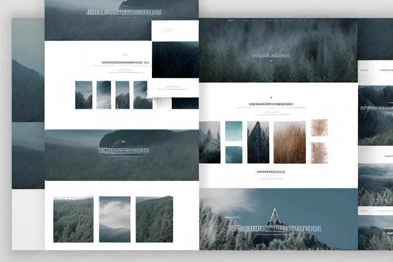 A well-organized and aesthetically pleasing photography website layout