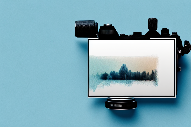 A camera focusing on a beautiful landscape